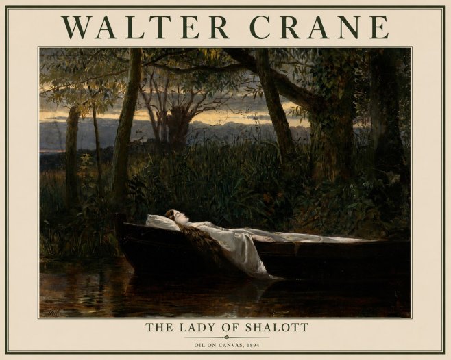 Walter Crane The Lady of Shalott No3 - Poster