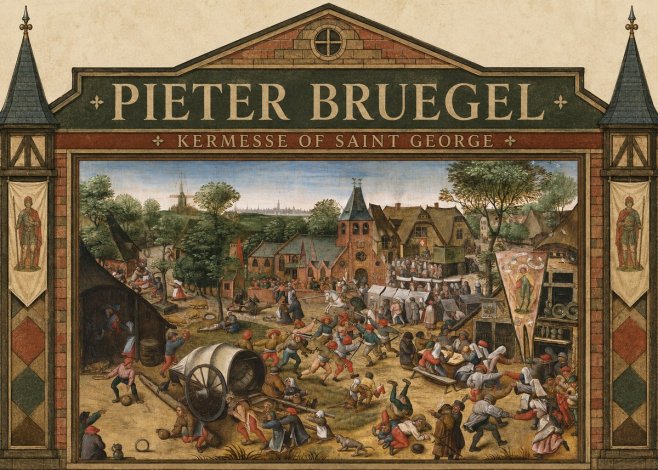 Pieter Bruegel Kermesse of Saint George No4 - Poster