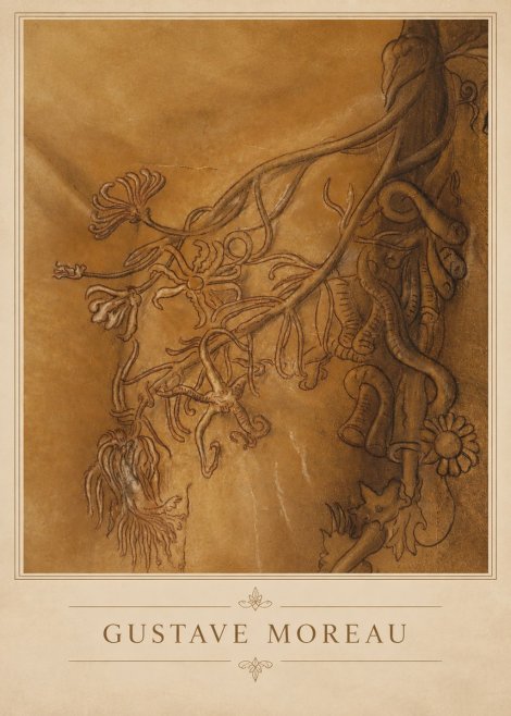 Gustave Moreau Organic Forms Study No2 - Poster