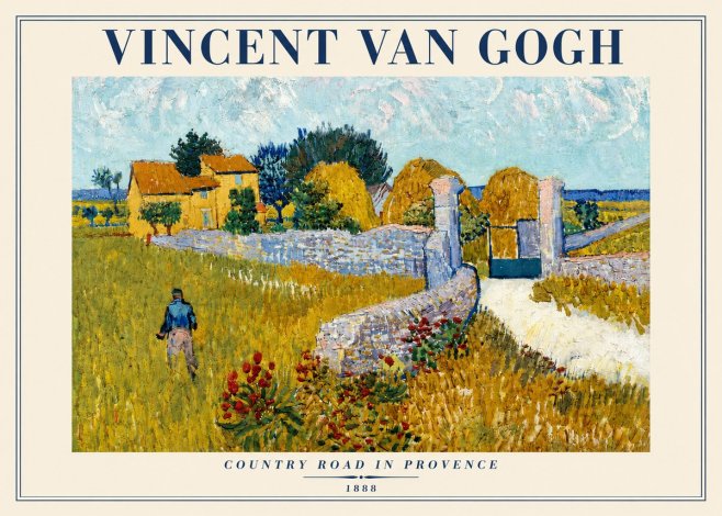 Van Gogh Country Road in Provence I No4 - Poster