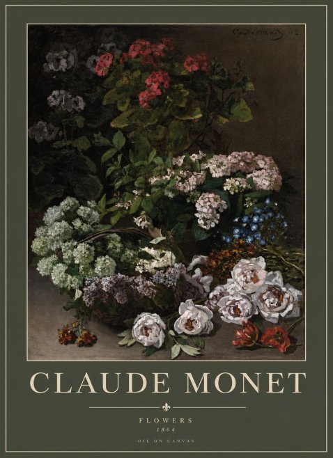 Monet Flowers No2 - Poster