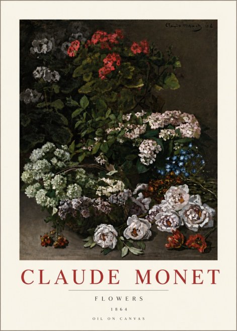 Monet Flowers No6 - Poster