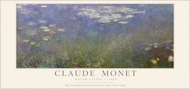 Monet Water Lilies - 1906 No1 - Poster