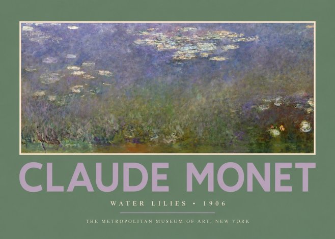Monet Water Lilies - 1906 No2 - Poster