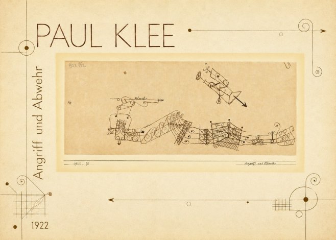 Paul Klee Angriff Und Abwehr No2 - Poster