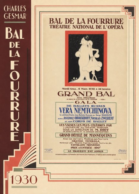 Charles Gesmar Bal De La Fourrure Théâtre National De L'opéra No2 - Poster