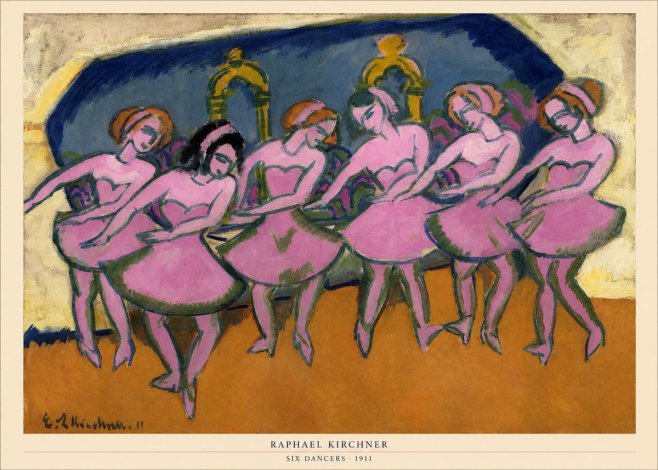 Raphael Kirchner Six Dancers No5 - Poster