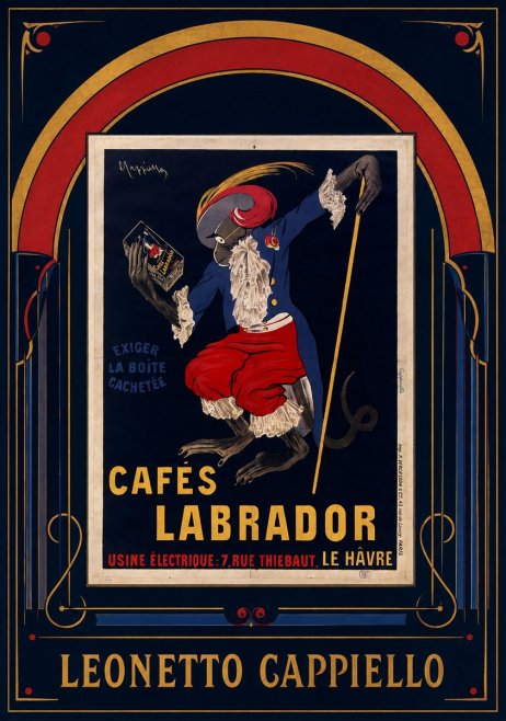Leonetto Cappiello Cafés Labrador No6 - Poster
