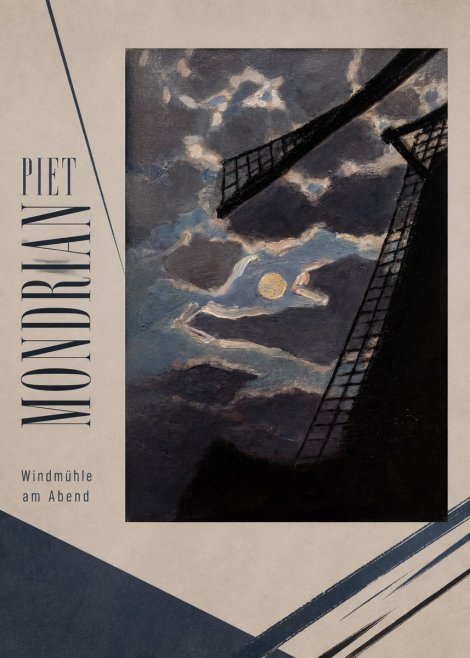Piet Mondrian Windmühle Am Abend II No2 - Poster