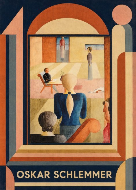 Oskar Schlemmer Composition with Figures No5 - Poster