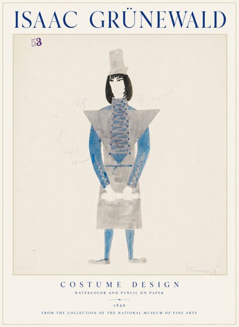 Isaac Grünewald Costume Design X No1 - Poster