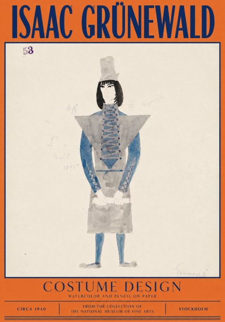 Isaac Grünewald Costume Design X No2 - Poster