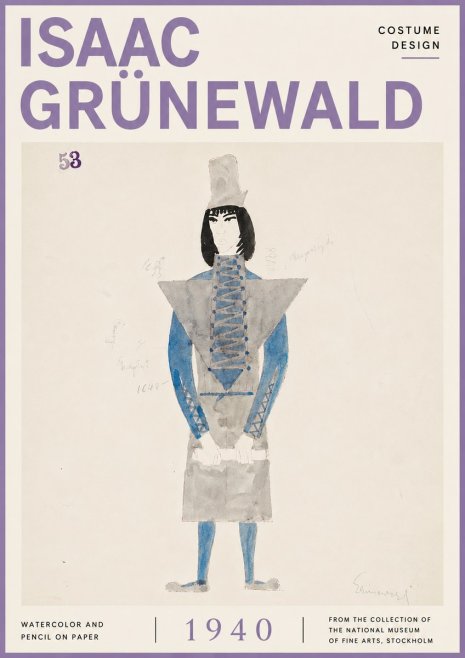 Isaac Grünewald Costume Design X No6 - Poster