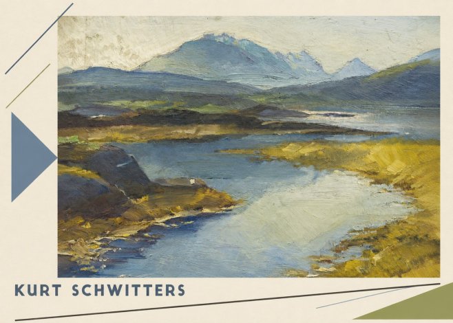Kurt Schwitters Landschaft No4 - Poster