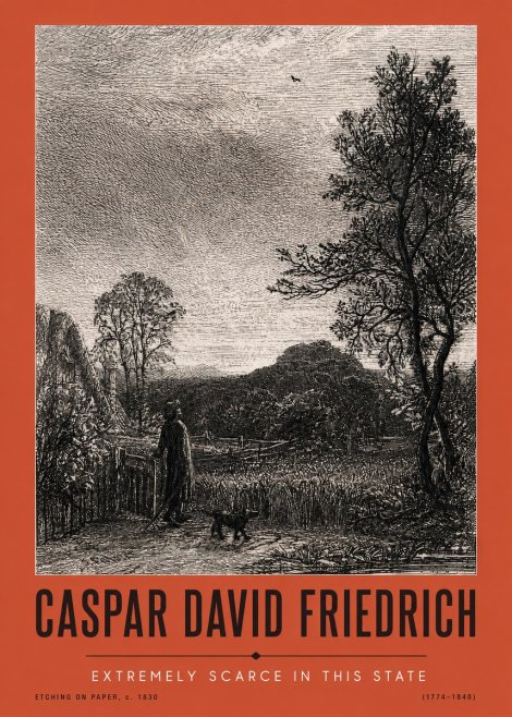 Caspar David Friedrich Extremely Scarce in This State No2 - Poster