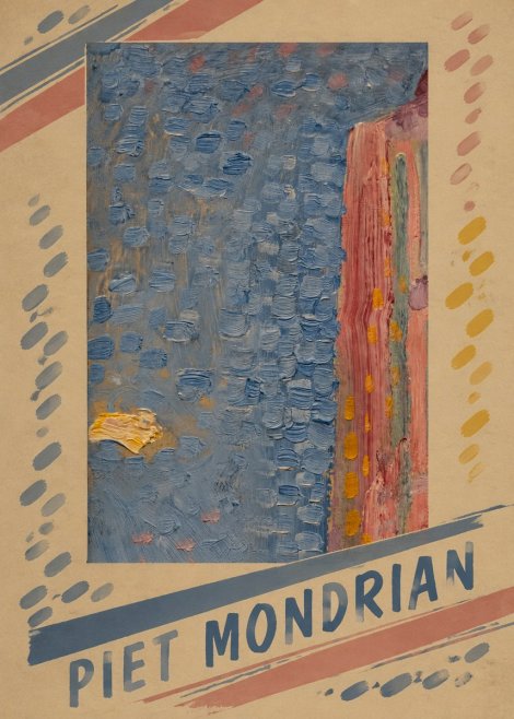 Piet Mondrian Façade in Sunlight No5 - Poster