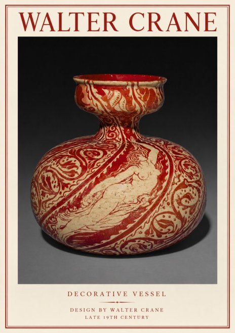 Walter Crane Decorative Vessel No1 - Poster