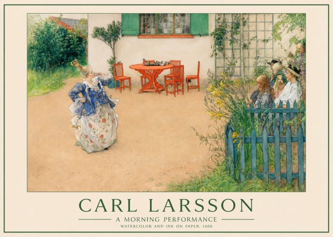 Carl Larsson A Morning Performance No1 - Poster