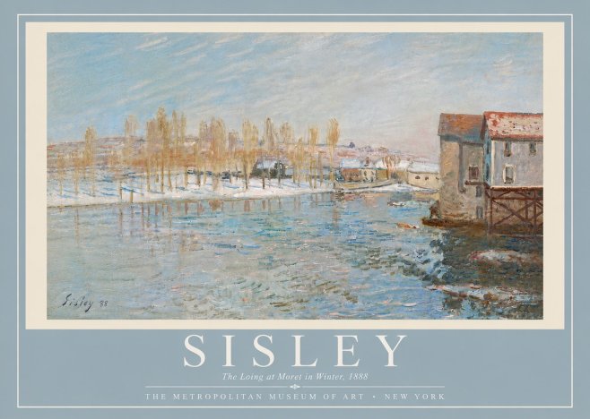 Sisley The Loing at Moret in Winter No6 - Poster