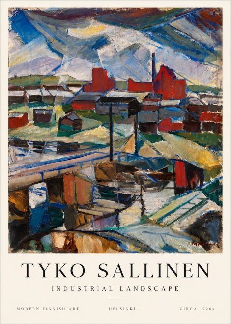 Tyko Sallinen Industrial Landscape No1 - Poster