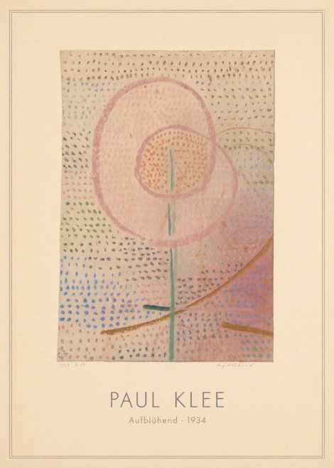 Paul Klee Aufblühend No4 - Poster