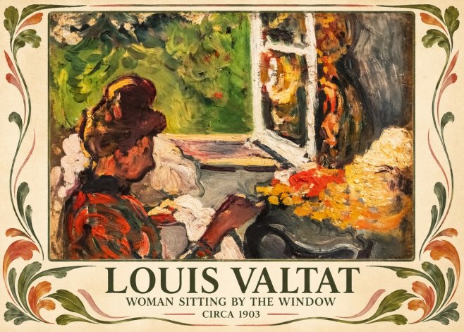 Louis Valtat Woman Sitting by the Window No3 - Poster