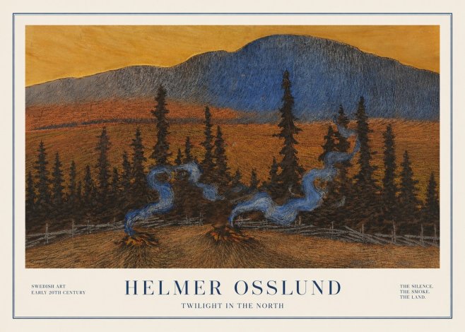 Helmer Osslund Twilight in the North No1 - Poster
