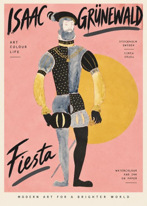 Isaac Grünewald Fiesta No4 - Poster