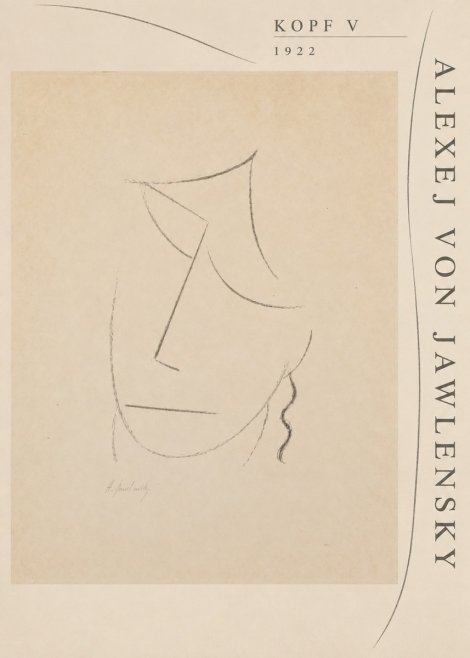 Alexej von Jawlensky Kopf V No5 - Poster