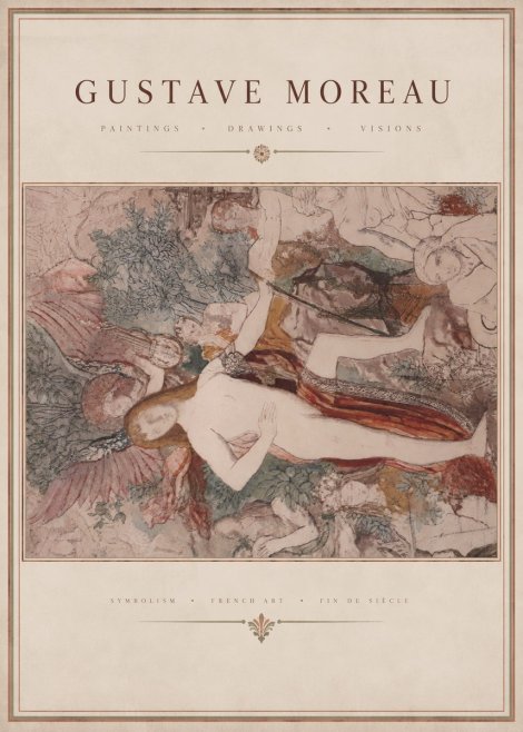 Gustave Moreau The Hymn to Beauty No4 - Poster