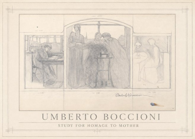 Umberto Boccioni Study for Homage to Mother No1 - Poster