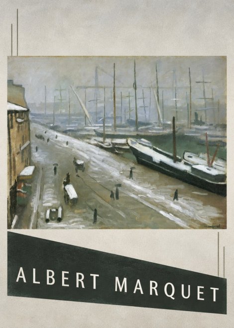 Albert Marquet Le Havre, Le Bassin Sous La Neige No3 - Poster