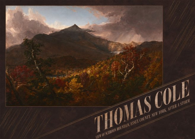 Thomas Cole View of Schroon Mountain, Essex County, New York, After a Storm No4 - Poster