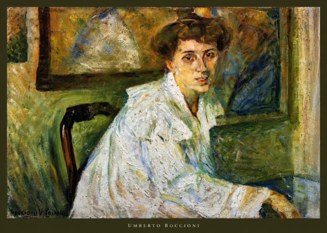 Umberto Boccioni Portrait of the Artist's Mother No3 - Poster