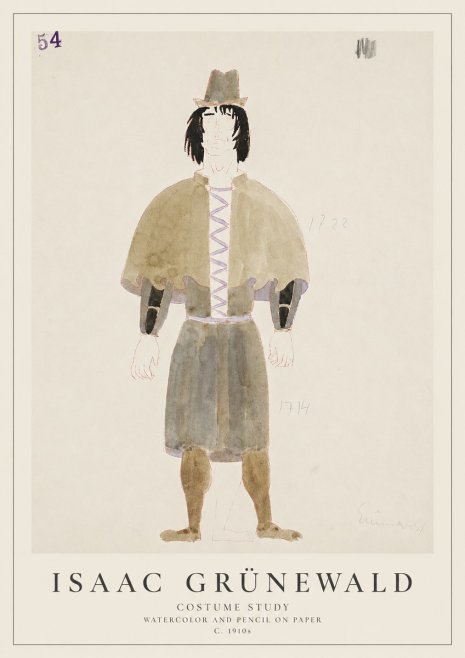 Isaac Grünewald Costume Study V No1 - Poster
