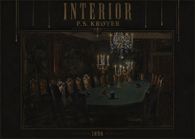P.S. Krøyer Interior No4 - Poster