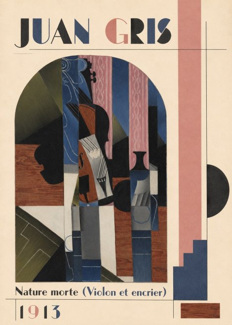Juan Gris Nature Morte (Violon Et Encrier) No3 - Poster