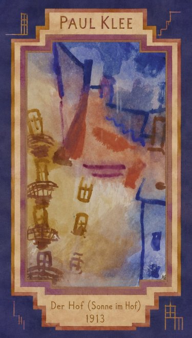Paul Klee Der Hof (Sonne Im Hof) No2 - Poster