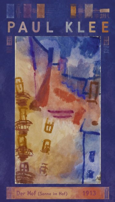 Paul Klee Der Hof (Sonne Im Hof) No6 - Poster