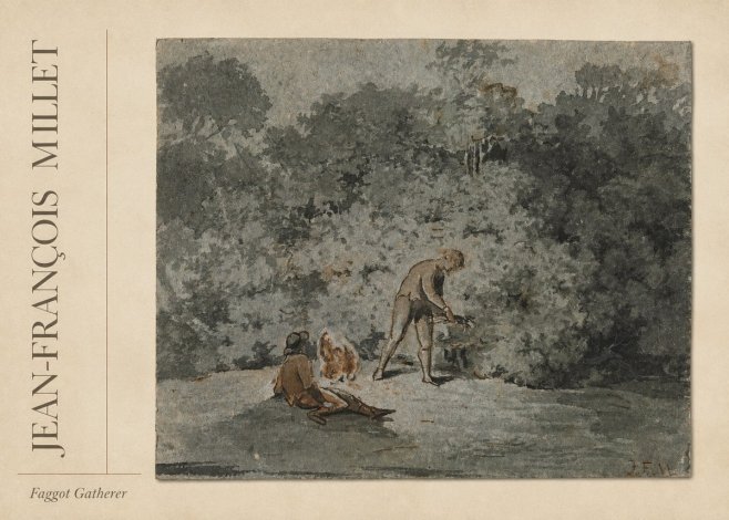 Jean-François Millet Faggot Gatherer No2 - Poster