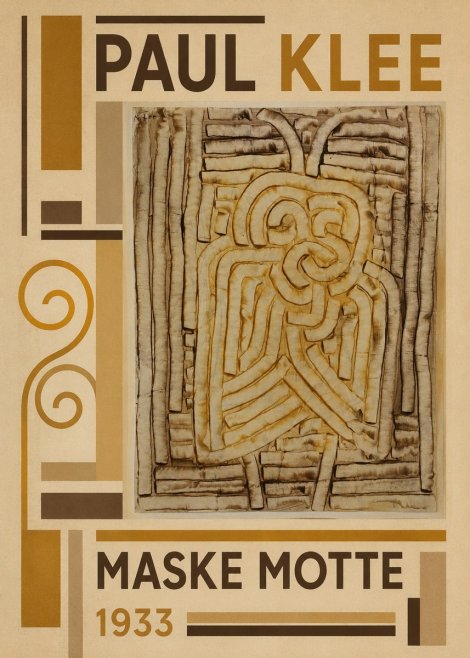Paul Klee Maske Motte No3 - Poster