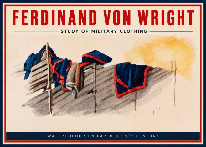 Ferdinand von Wright Study of Military Clothing No2 - Poster