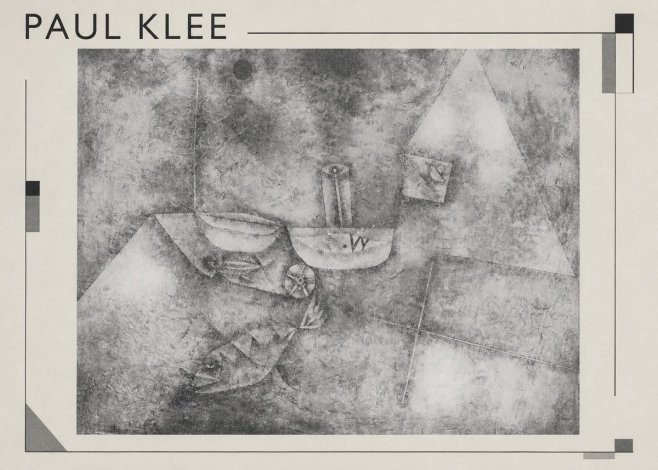 Paul Klee Boats at the Shore No1 - Poster