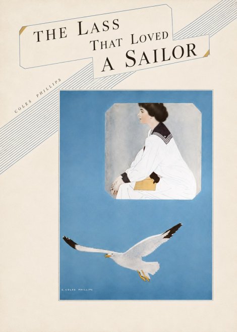 Coles Phillips The Lass That Loved a Sailor No5 - Poster