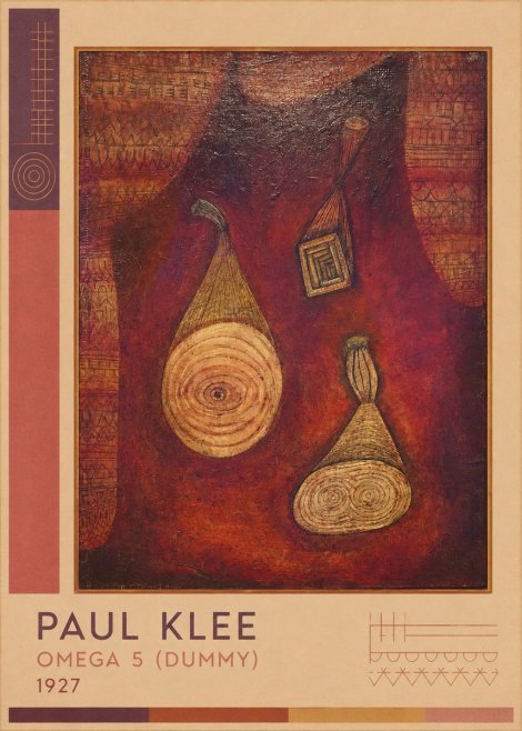 Paul Klee Omega 5 (Dummy) No2 - Poster