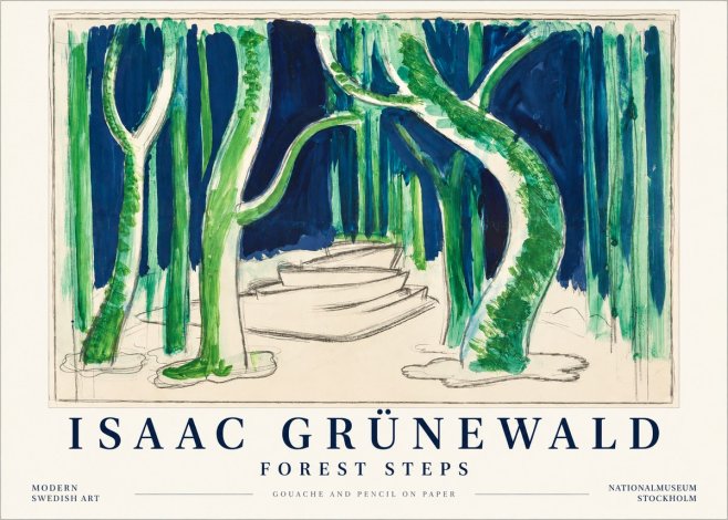 Isaac Grünewald Forest Path No5 - Poster