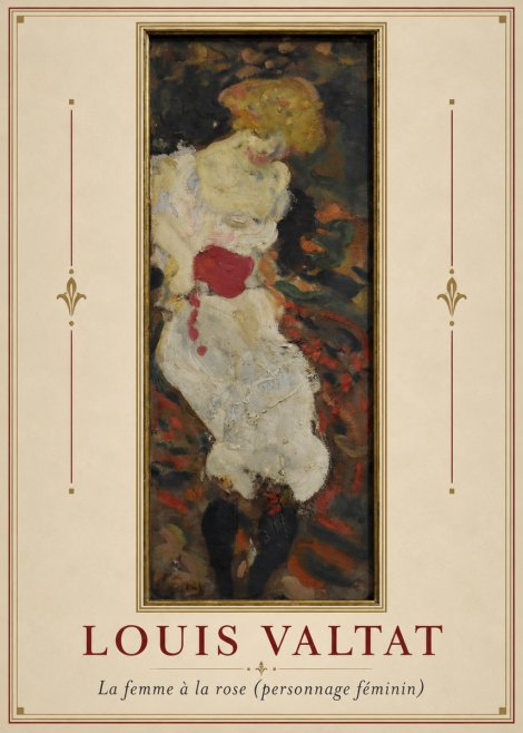 Louis Valtat La Femme À La Rose (Personnage Féminin) No2 - Poster