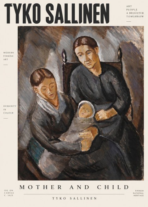 Tyko Sallinen Mother and Child No2 - Poster