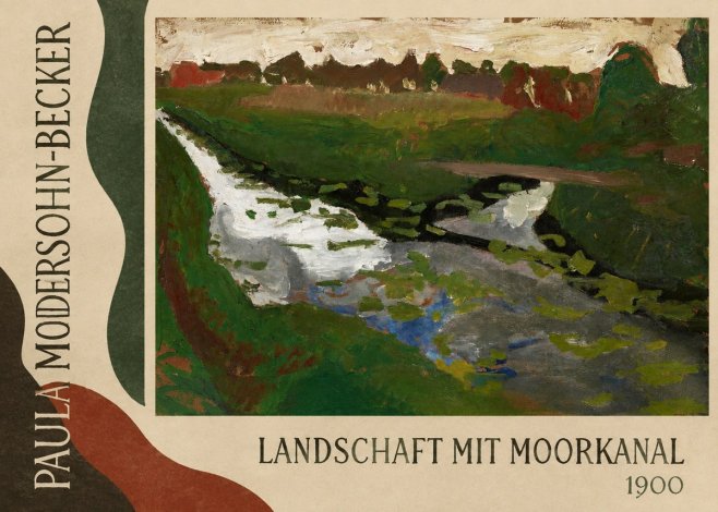 Paula Modersohn-Becker Landschaft Mit Moorkanal No4 - Poster
