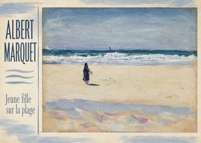 Albert Marquet Jeune Fille Sur La Plage No3 - Poster